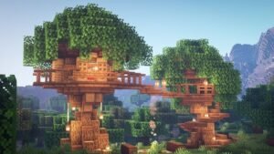 1. Minecraft Treehouse: A Cozy Retreat in the Canopy