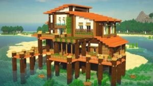 Minecraft beach house